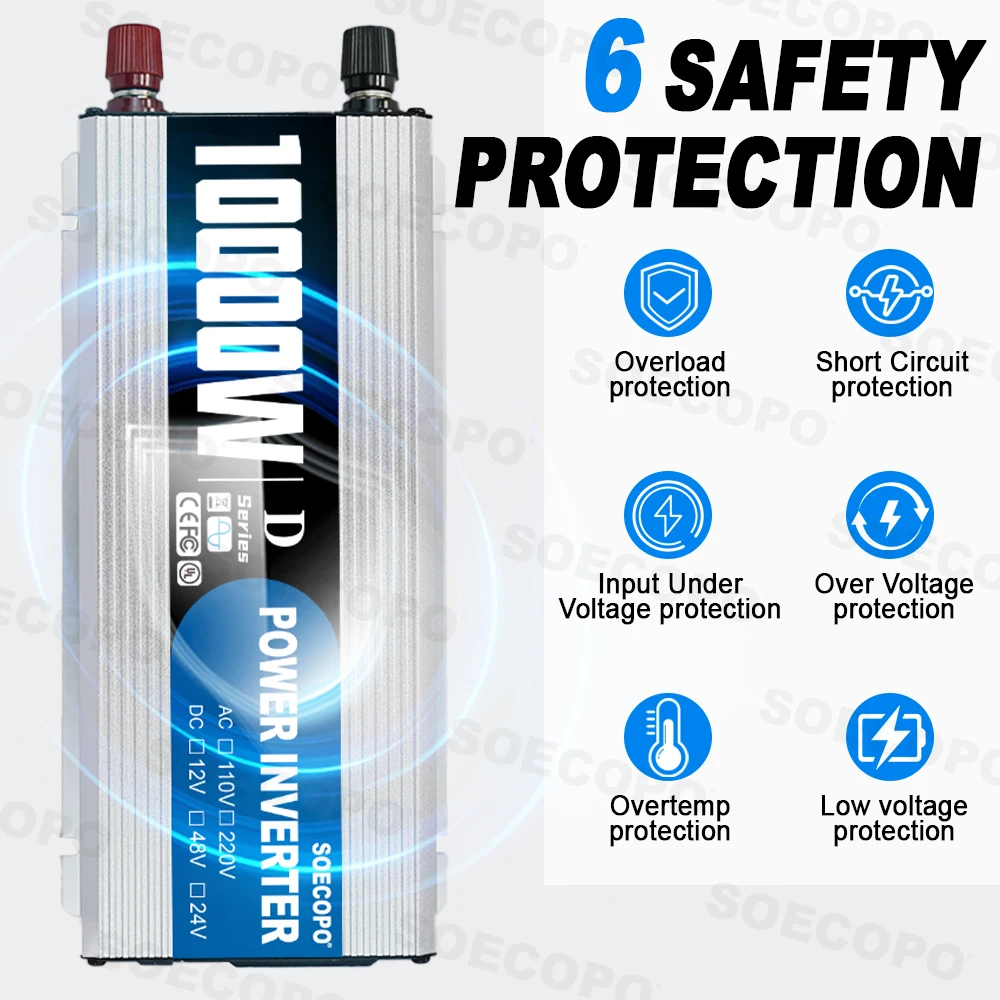 SOECOPO 10000W Peak 1100W Rate - Solar Emergency Charger 评论和价格