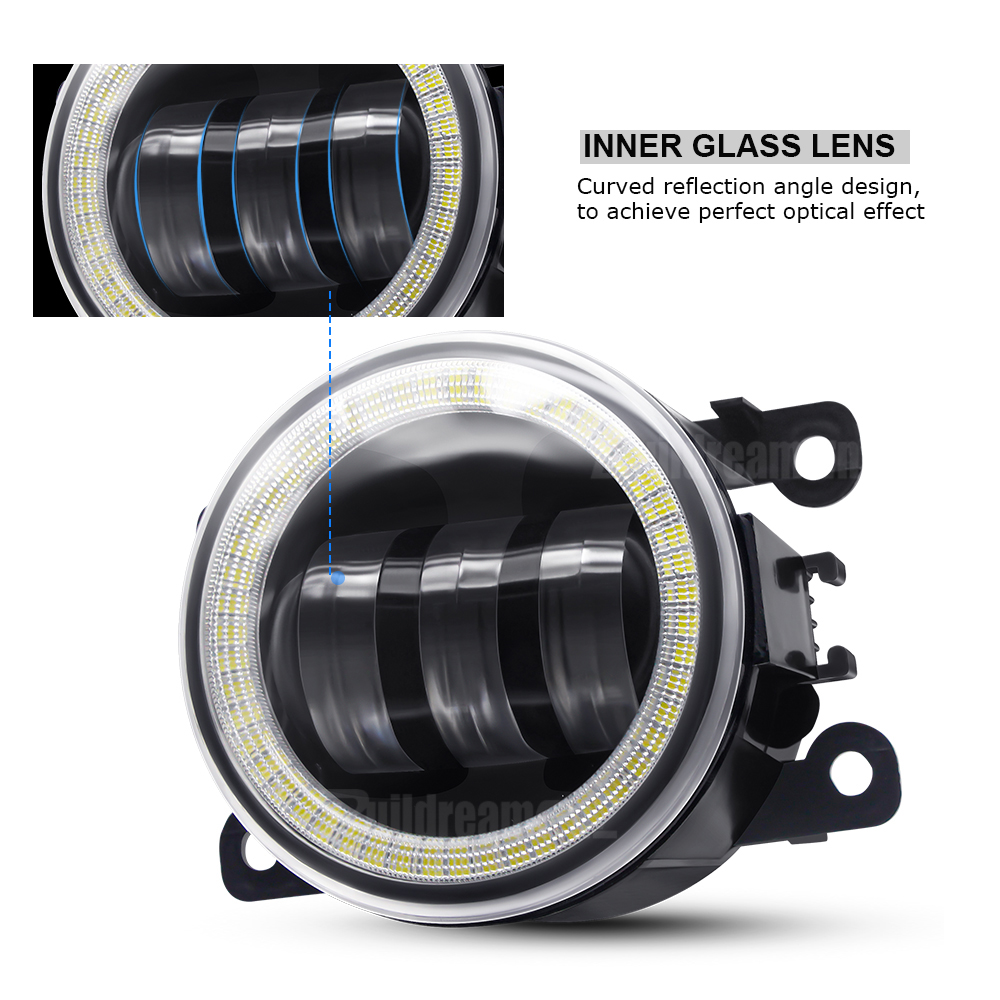 2 Pieces Angel Eye Fog Light F - Compass Lensatic 评论和价格