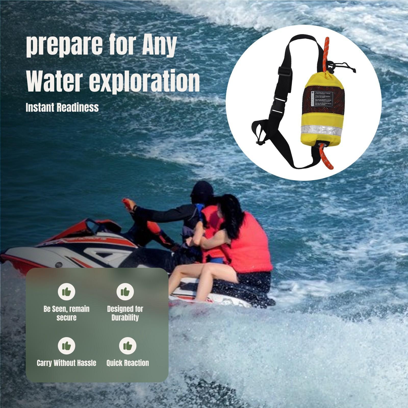 Kayak Throw Rope Bag Water Res - Rescue Rope Throw 评论和价格
